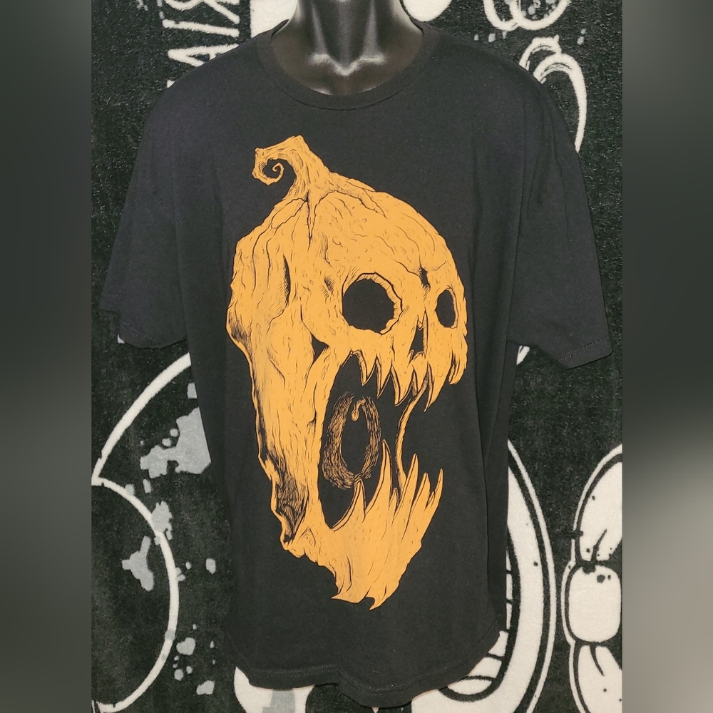 Seventh Ink-Haunted Harvest 2-Screaming Pumpkin-Size 3XL